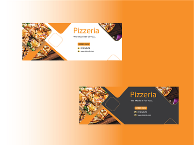 Pizzeria - Web UI Design Using Adobe Illustrator