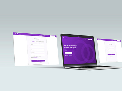 TradExpress Mockup crypto cryptocurrency design ui ui design web web design website
