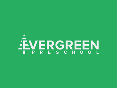 Evergreen Preschool Logo Redesign