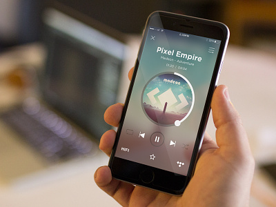TIDAL Mobile App (Concept) album artist hifi iphone mobile music player repeat shuffle song tidal ui