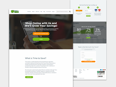 Time to Save - Website Redesign: Home