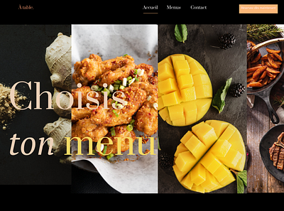 Design web pour Restaurant branding communication design food restaurant