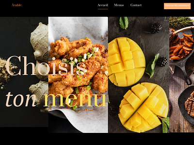 Design web pour Restaurant