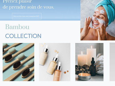 Skin Care Visuel Beauté beauté branding communication cosmetics products webdesign website