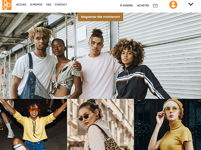 Webdesign for a fashion brand