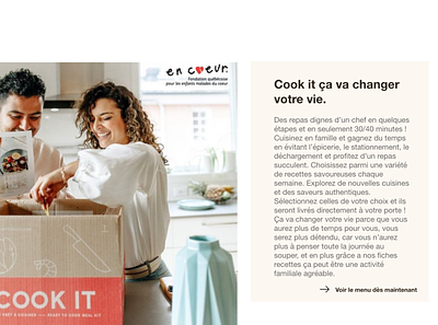 CONTENT AND DESIGN FOR COOKIT branding communication ui ux webdesign website