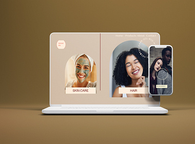 Skincare webdesign branding communication design ui ux webdesign website