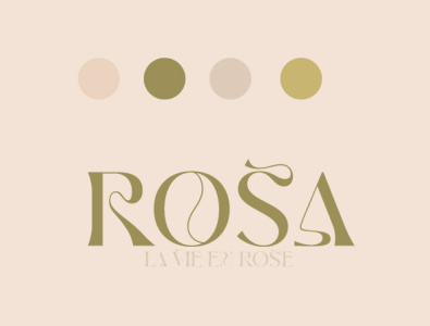 Palette Rosa branding communication design illustration logo webdesign website