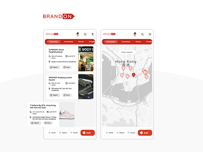 BrandON - application android app app branding design graphic design interface ios app logo mobile screen app mobile ui ui uiux ux vector