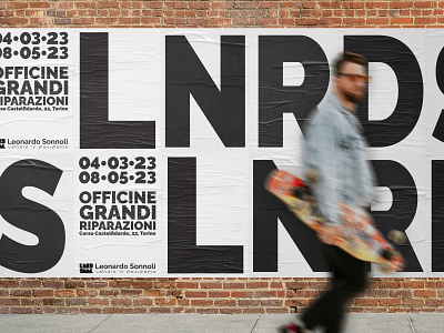 LNRD SNNL: visual communication for a design exposition adverdesign advert branding logo street