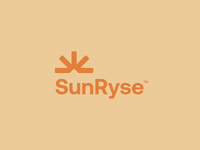 SunRyse™ — Visual Identity brand brand identity branding clean concept design graphic design lettermark logo logomark logotype minimal minimalistic modern simple typography