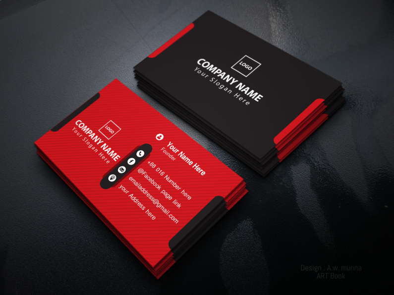 Business card by A.w.munna on Dribbble