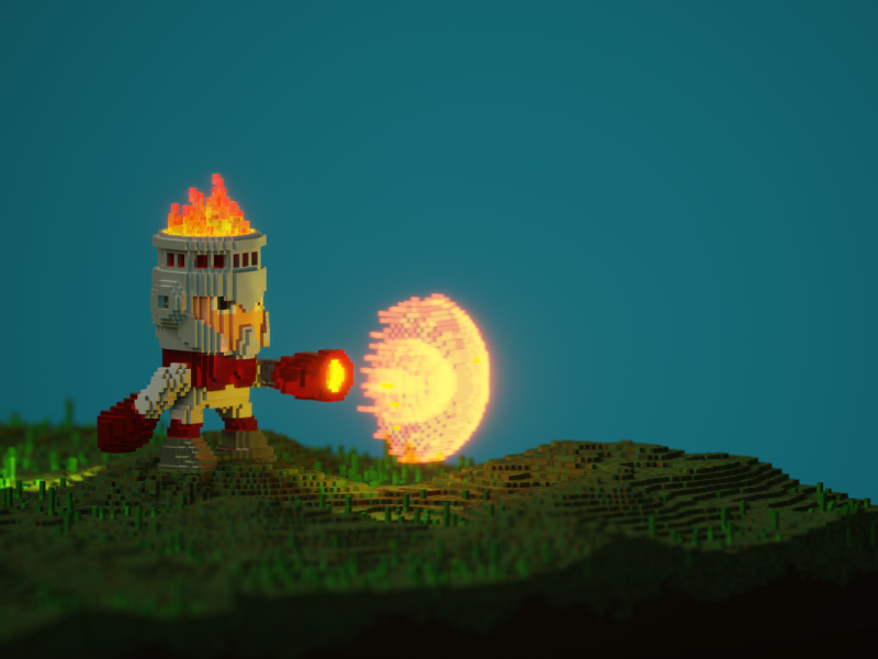 Fire Man From Mega Man 1 By Jokerat On Dribbble