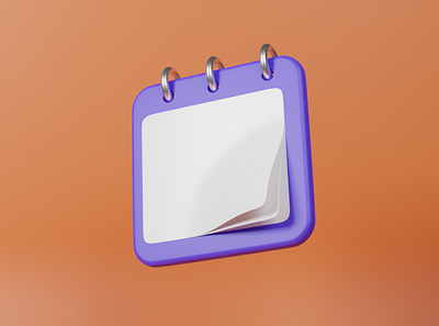 3D Notepad 3d blender concept dailyui dailyuichallenge design graphic design