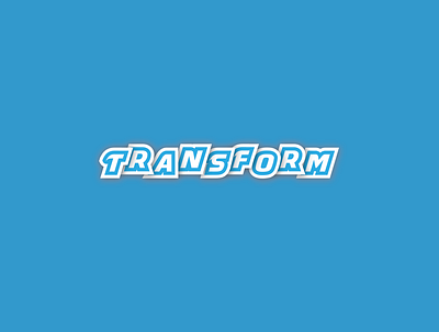 TRANSFORM logo branding logo desing transform typogaphy