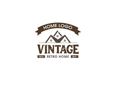 Vintage | Retro Home Logo branding logo branding logo design logo desing retro home vintage vintage home vintage logo vintage | retro home logo