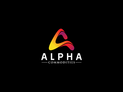 Alpha Commodities a letter logo branding design illustration logo logo branding logo design logo desing vector