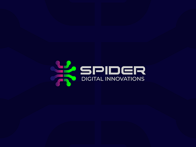 Spider Digital Innovations branding design illustration logo logo branding logo design logo desing spider spider logo ux vector