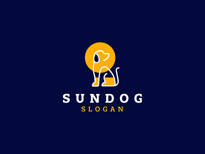Sun Dog Logo Designs ai logo animal logo branding design dog dog logo illustration logo logo branding logo design sun sun dog logo sundog sunlogo