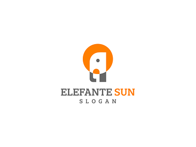 Elefante Sun Logo Designs branding design elefante logo illustration logo logo branding logo design logo desing sun logo