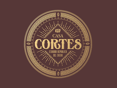 Casa Cortes 💫🍫 brand branding cacao chocolate design icon identity illustration luxury packaging typography vector