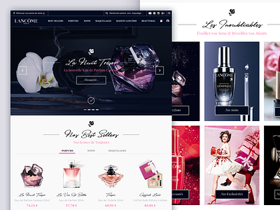 Product presentation 🎗💎 beauty clean cosmetics design e commerce fashion landing layout luxury makeup ui website