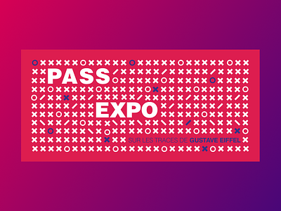 Pass Exposure 🎟 🎭 branding character clean design exhibition flat gradient icon illustration ui vector
