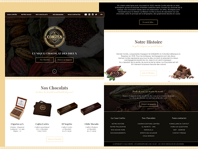 Website Casa Cortes 🗿🍫 brand branding cacao chocolate design icon identity illustration luxury packaging typography vector