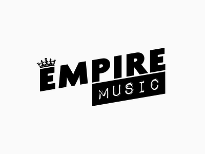 Logo EMPIRE Music 🎤 app branding clean concept design logotype typography vector web
