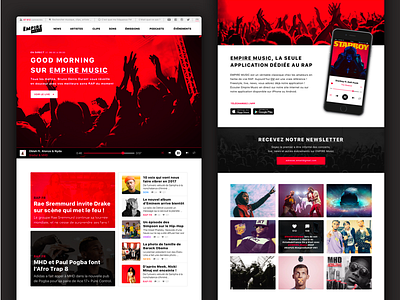 Website Radio 🎧 app branding color design flat gradient interface music ui ux web webdesign