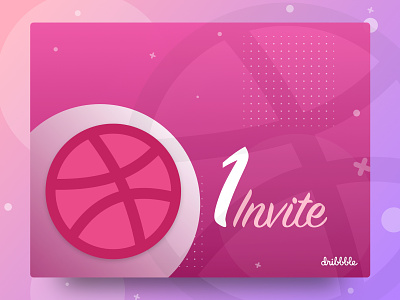 Dribbble Invite debut design dribbble free template invite logo vector
