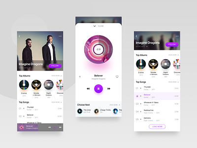 Daily UI Challenge #009 Music player