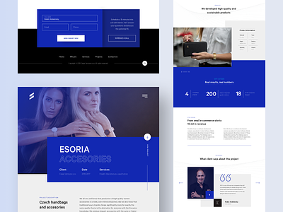 SPLY case study landing page + all pages blue case study landing landing page testimonial testimonials ui ux web webdesign