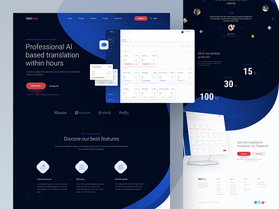 Textemo landing page