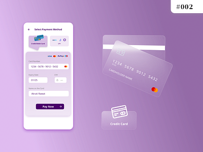 Credit Card Checkout Mobile UI