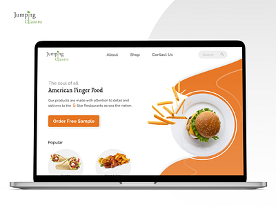 Landing Page - Food company branding figma foodcompany landingpage restaurantstyle