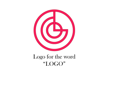 Logo of the word LOGO adobe illustrator canva design graphicdesign illustration logo logo design logodesign typography