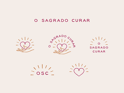 O Sagrado Curar - Logo variations