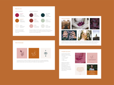 Brand Guidelines - O Sagrado Curar brand identity branding colour palette guidelines illustration imagery logo design mystical social media posts