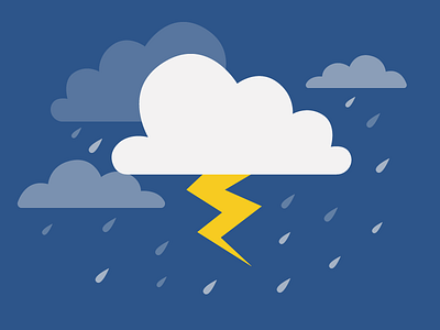 Briefbox Resource Cover briefbox clients cloud design flat graphic designer lightning rain storm thunder vector