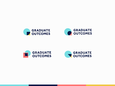 Graduate Outcomes Logo Exploration branding data logo research students university