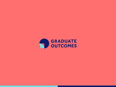 Final Graduate Outcomes Logo branding data logo research speech balloon students universities