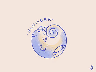 Slumber cat character dreams illustration moon peaceful sleeping space universe