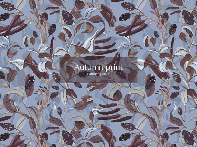 Seamless pattern. Autumn. design flower pattern flowers graphic design illustration pattern surface design