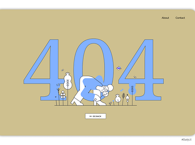 DailyUI008 daily 100 challenge dailyui dailyuichallenge design error 404 error page ui uidesign uiux web