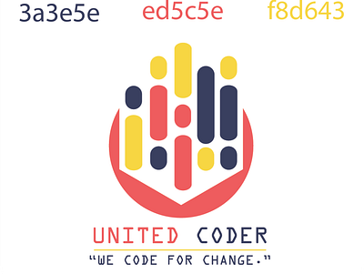 United Coder branding design logo minimal vector