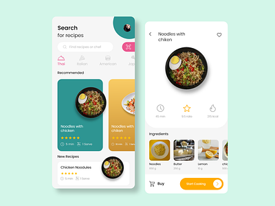 Food Recipe - Mobile App