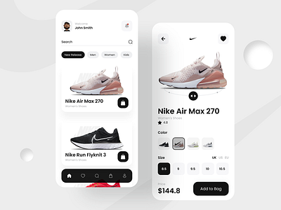 Nike Shoes - App Design Concept