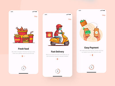 Food Delivery Mobile App (Onboarding)