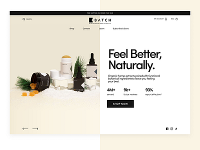 Cosmetics Product Landing Page beauty clean cosmetic design e commerce landing page makeup minimal online shop product shop shopify landing page skincare sore store ui ux web website women